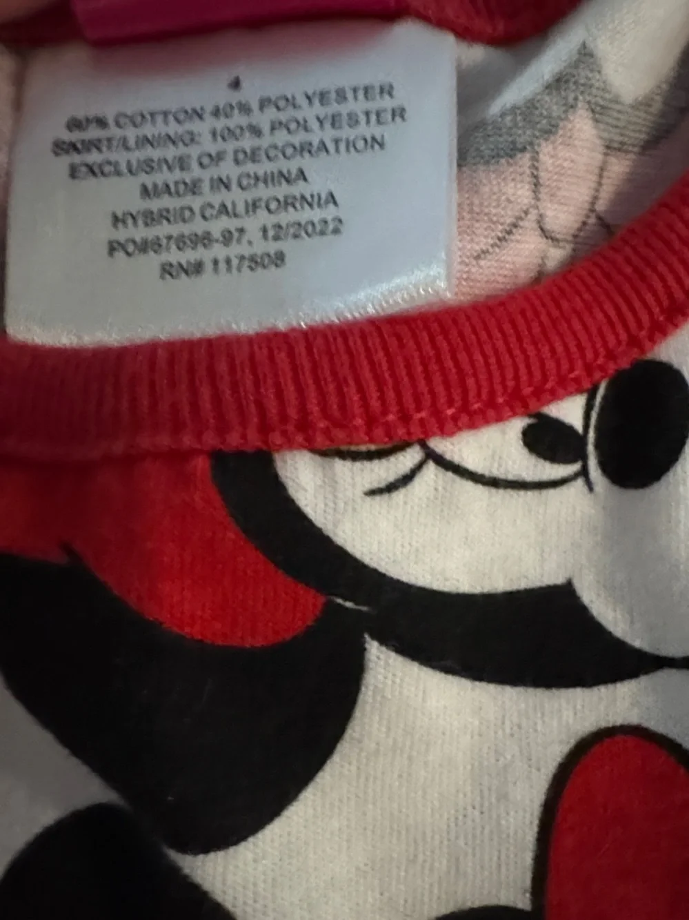 Disney Girls' Red, White & Black Minnie Bow Print Dress
